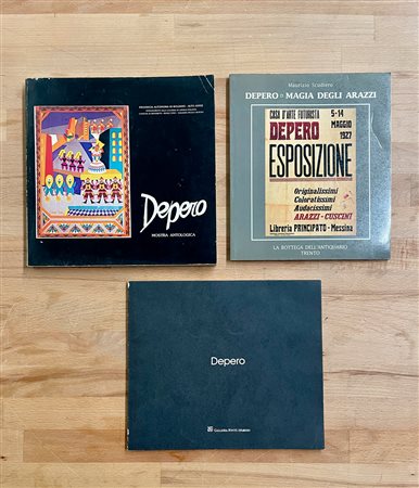 FORTUNATO DEPERO - Lotto unico di 3 cataloghi
