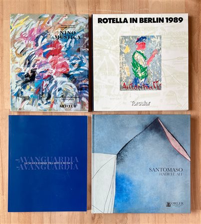 GIUSEPPE SANTOMASO E MIMMO ROTELLA - Lotto unico di 4 cataloghi: