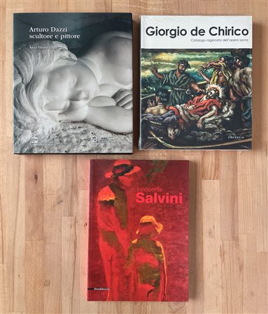 GIORGIO DE CHIRICO, INNOCENTE SALVINI E ARTURO DAZZI - Lotto unico di 3 cataloghi
