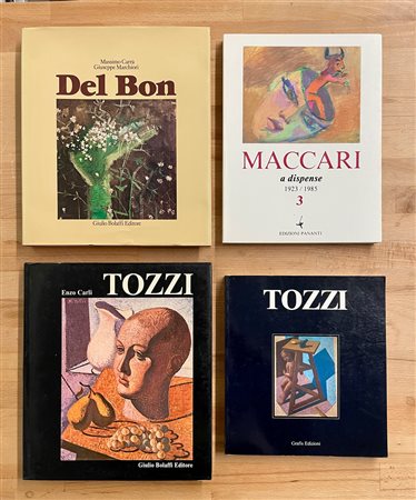 MARIO TOZZI, ANGELO DEL BON E MINO MACCARI - Lotto unico di 4 cataloghi