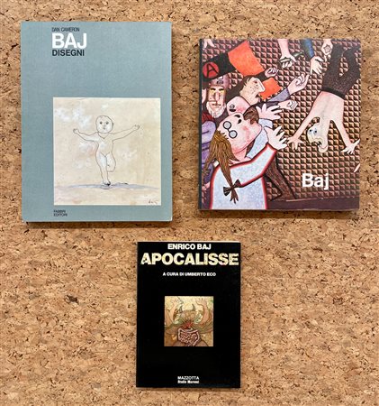ENRICO BAJ - Lotto unico di 3 cataloghi