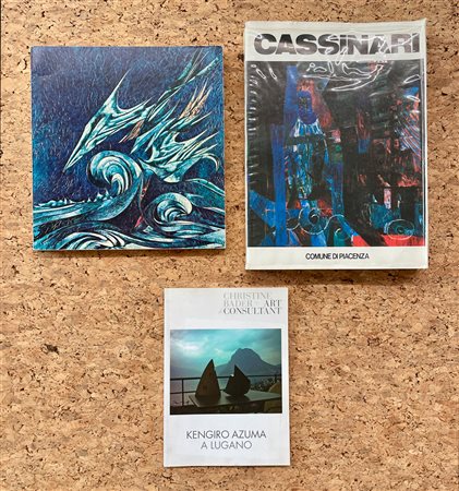 KENGIRO AZUMA, GIANNI DOVA E BRUNO CASSINARI - Lotto unico di 3 cataloghi