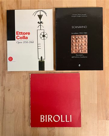 ETTORE COLLA, EMILIO SCANAVINO E RENATO BIROLLI - Lotto unico di 3 cataloghi