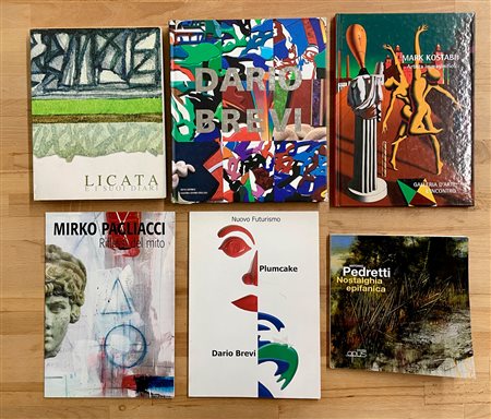 ARTISTI CONTEMPORANEI ITALIANI - Lotto unico di 6 cataloghi