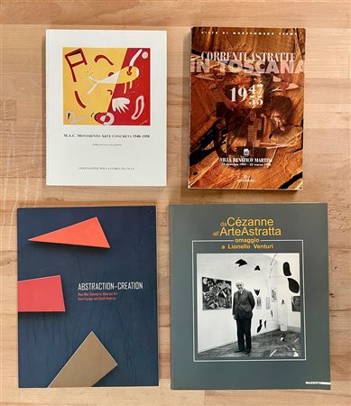 ARTE ASTRATTA E CONCRETA - Lotto unico di 4 cataloghi