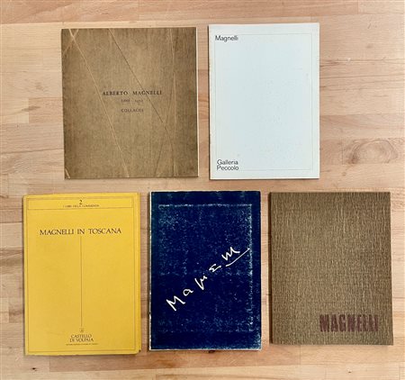 ALBERTO MAGNELLI - Lotto unico di 5 cataloghi