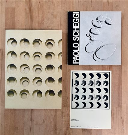 PAOLO SCHEGGI - Lotto unico di 2 cataloghi e un pieghevole: