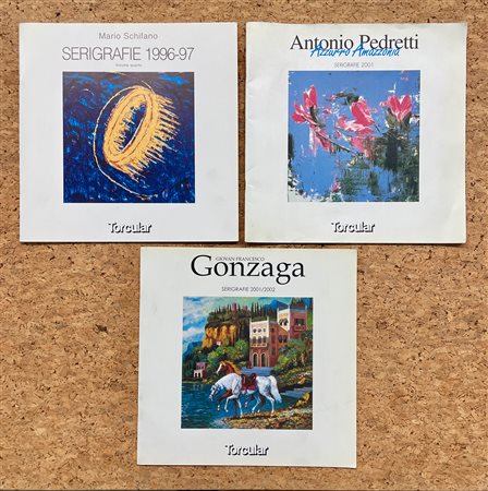 MARIO SCHIFANO, ANTONIO PEDRETTI E GIOVAN FRANCESCO GONZAGA - Lotto unico di 3 cataloghi