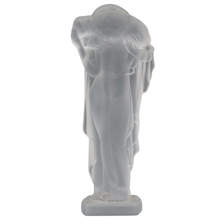 Pastorella Statua in cristallo. Marcata Sèvres. Esemplare 229/2000. Cm h 25