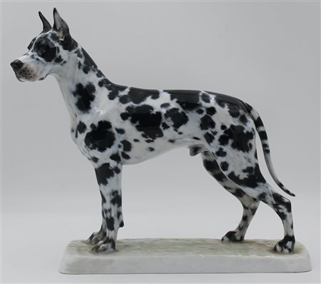 Alano Rosenthal Scultura in porcellana. Secolo XX. Cm 36x10 h 31,5