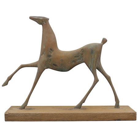 Edoardo Bellomo (1939) "Cavallo" Scultura in bronzo. Multiplo esemplare 8/10....