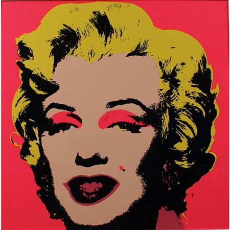 Andy Warhol (1928/1987) "Marilyn" Serigrafia policroma. Sul retro...