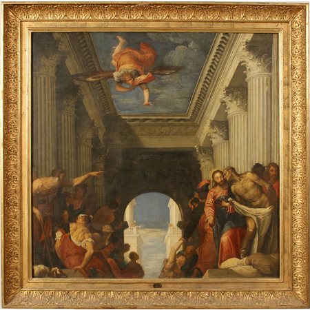 Copia da Paolo Veronese della fine del secolo XIX "La piscina probatica"...