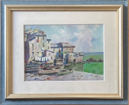 Vittorio Nattino Sestri Ponente (GE) 1890 - 1971 Voltri (GE), Boccadasse, Genova