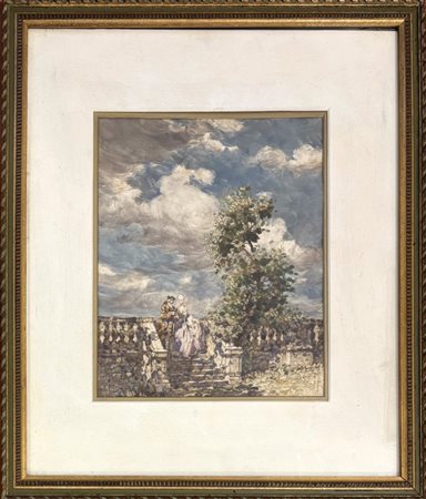 Giannino Grossi Milano 1889 - 1969, Scena galante