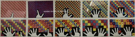 Alighiero Boetti DA UNO A DIECI, 1980 stampe a colori su cartoncino...
