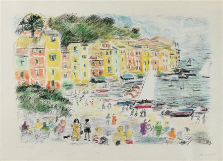 Michele Cascella SENZA TITOLO litografia, cm 50x70; es. P.d'A. XVIII/XXV...