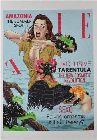 Philippe Grimaud TARENTULA, 2021 stampa tipografica su carta...