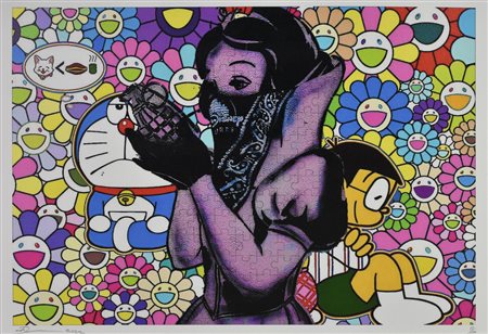 DEATH NYC SENZA TITOLO, 2022 serigrafia, cm 32x45; es. 17/100 firma, data e...