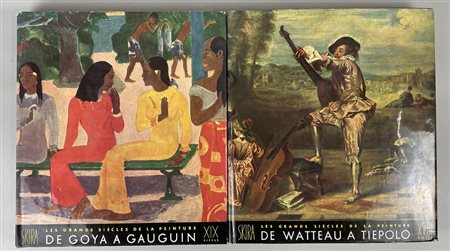 LOTTO DI DUE LIBRI LES GRANDS SIECLES DE LA PEINTURE - De Goya a Gauguin - De...
