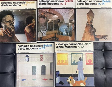 LOTTO DI 5 CATALOGHI NAZIONALI BOLAFFI - Arte Moderna n. 10 - Arte Moderna n....