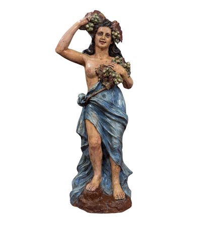 Scultura in terracotta, periodo XIX/XX secolo raffigurante Allegoria...
