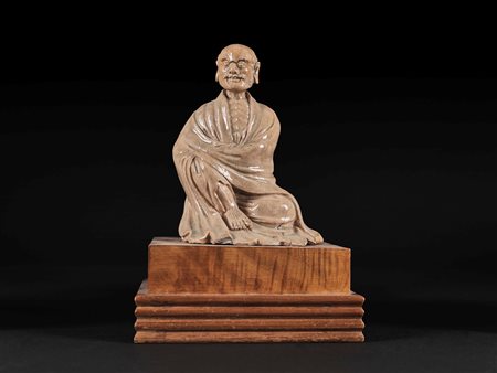 Luohan in ceramica, China, 19th century