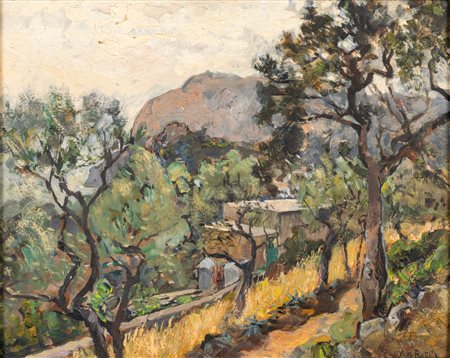 Fausto Pratella (Napoli 1888-1946)  - Capri, 1935
