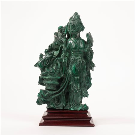 Gruppo scultoreo in malachite, Cina secolo XX