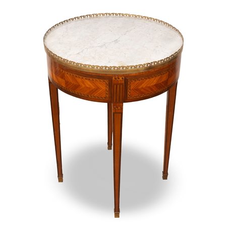 Tavolino Bouillotte in stile Luigi XVI