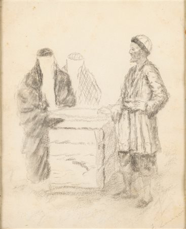 Scuola italiana, secolo XIX - Studio di figure