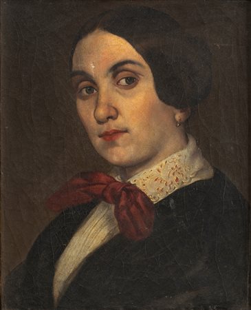 Scuola lombarda, secolo XIX - Ritratto femminile