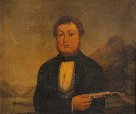 Scuola lombarda, secolo XIX - Ritratto di gentiluomo