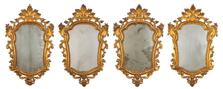 Quattro specchiere in stile settecentesco