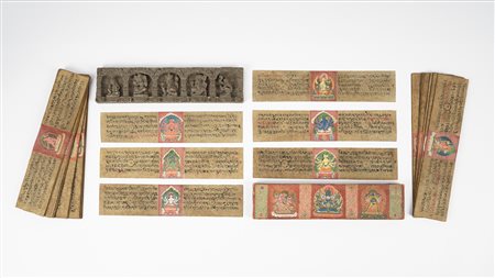 Manoscritto con copertina intagliata, Nepal, 18th/19th century