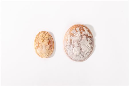 Lotto composto da due cammei, secolo XX
