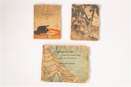 Tre Album di xilografie giapponesi su carta