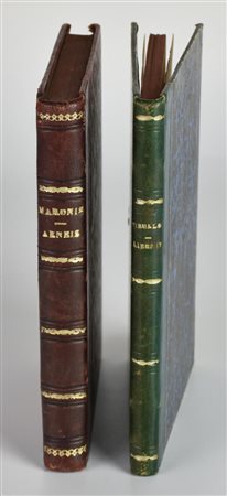 LOTTO DI DUE LIBRI costituito da: P. VERGILI MARONIS. AENEIS. IN USUM...