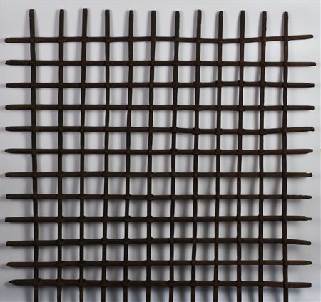 INQUARTATA IN FERRO, primi del XVIII secolo ferro battuto a mano cm 84x84...