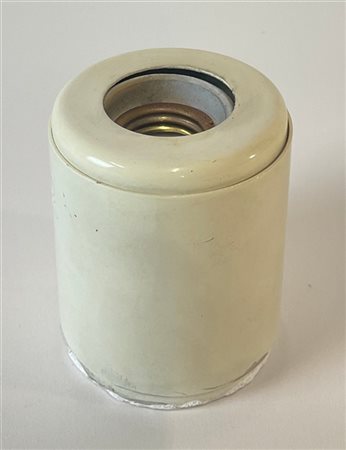 Arteluce Piccola plafoniera in ferro laccato panna con struttura cilindrica. (cm