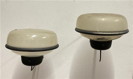 Gino Sarfatti Coppia di lampade da parete modello "228/e". Produzione Arteluce,