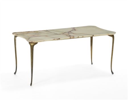 Guglielmo Ulrich (Attribuito)
Tavolino in alabastro e ottone. Milano, anni '30.