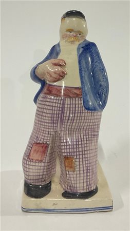 Alf Gaudenzi Scultura in ceramica formata a colaggio e smaltata in policromia so