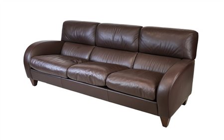 Poltrona Frau Divano a tre posti modello "Rapsody". Italia. Rivestimento in pell