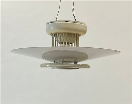 Achille Castiglioni Lampada a plafone modello "Moni". Produzione Flos, Milano, a