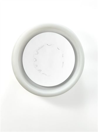 Fontana Arte (Attribuito)
Specchio luminoso in vetro incamiciato lattimo acidato