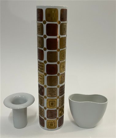 Rosenthal per Studio Linie Lotto composto da un vaso di forma cilindrica in cera