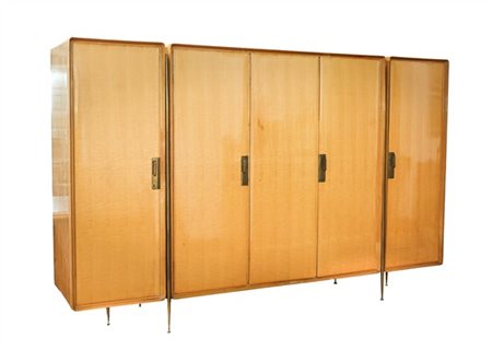 Silvio Cavatorta (Attribuito)
Armadio a cinque ante. Torino, anni '50/'60. Corpo