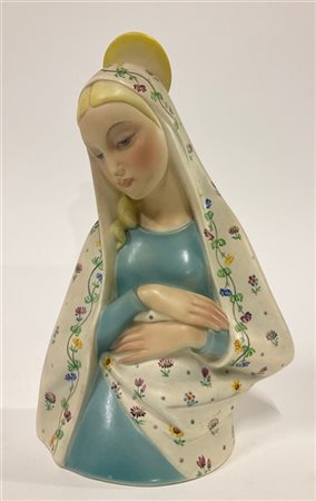 Lenci "Madonna"
Scultura in ceramica formata a colaggio e smaltata in policromia