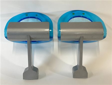 Renato Toso Coppia di applique modello "Alba". Produzione Leucos, Murano, anni '